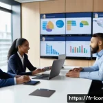 Home 20 국제커뮤니케이션 분야 취업 준비 - A professional international business meeting scene showing a diverse group of multicultural profess...
